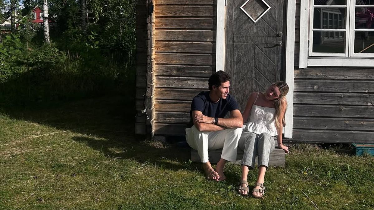 Luis Figo y Helen Svedin juegan al despiste entre lagos y ‘posts’: sus vacaciones en Suecia