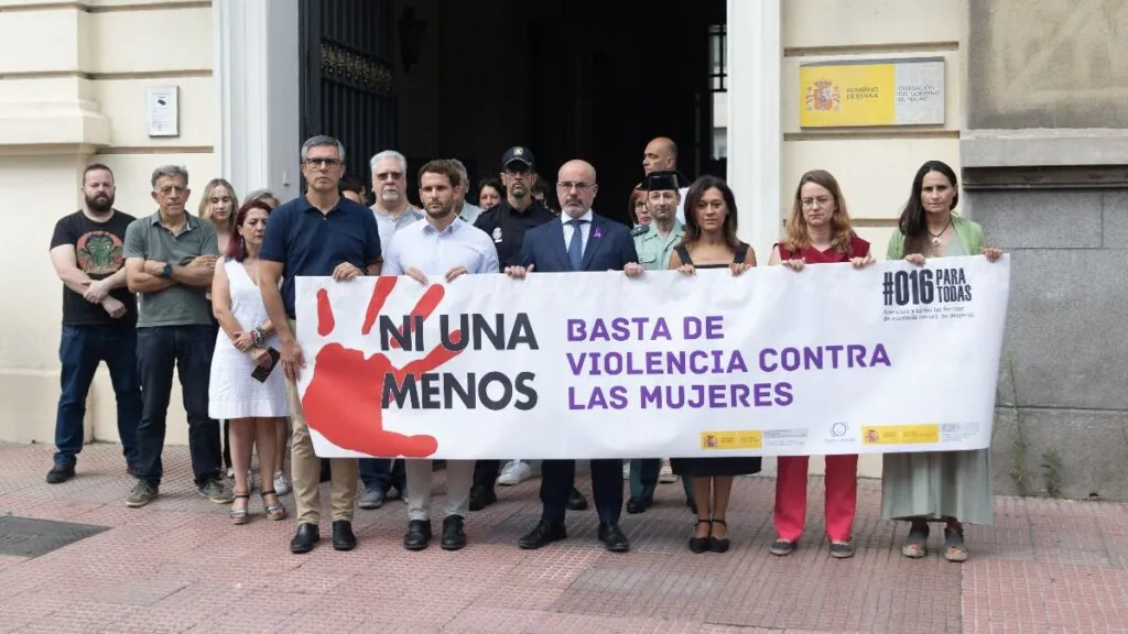 Concentración contra la violencia machista.