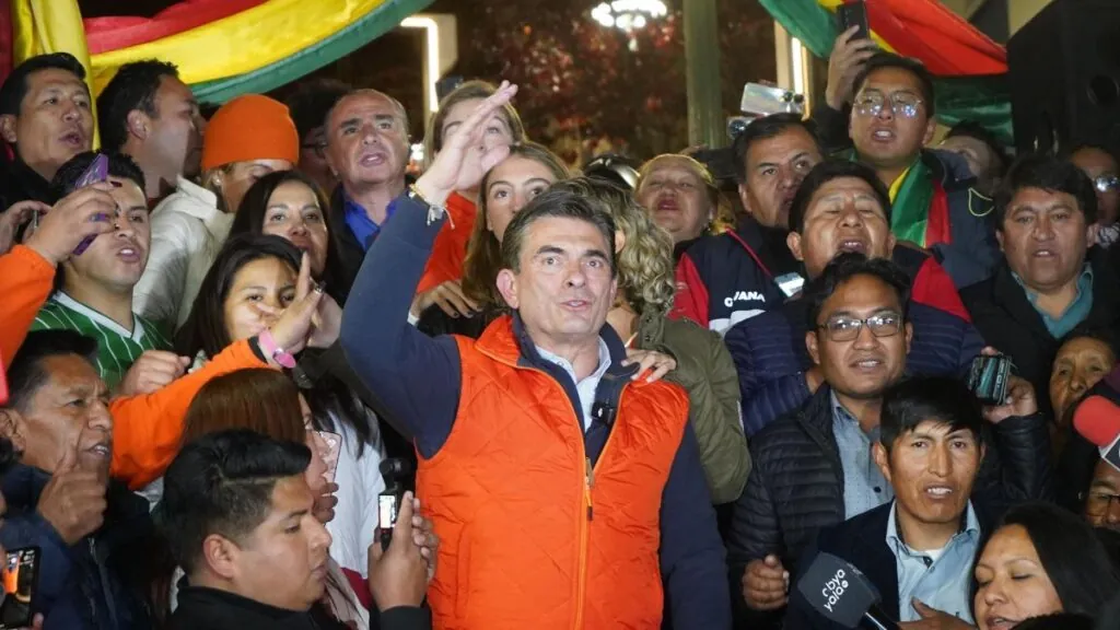 El candidato a la Presidencia de Bolivia, Rodrigo Paz Pereira.