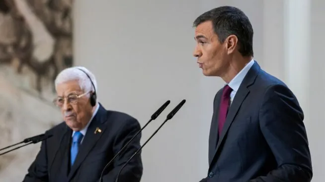 El presidente palestino agradece a Sánchez el rechazo al veto de EEUU a su viaje a la ONU