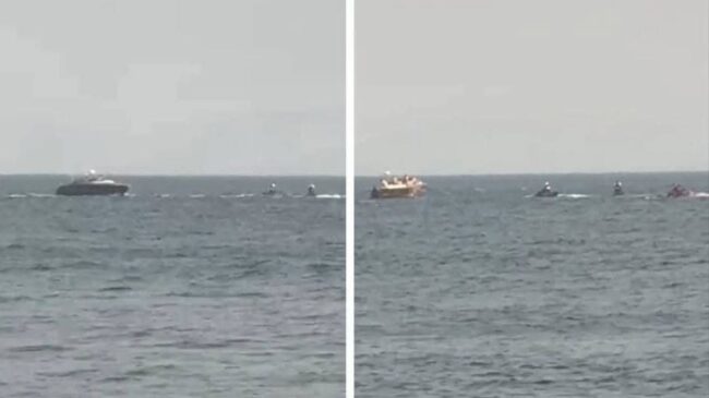 El hijo del rey de Marruecos navega en aguas próximas a Ceuta con una fuerte escolta