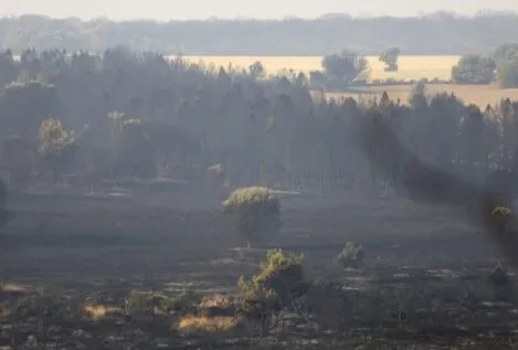 Aemet avisa: el peligro de incendios seguirá hasta el lunes en la mayor parte de España