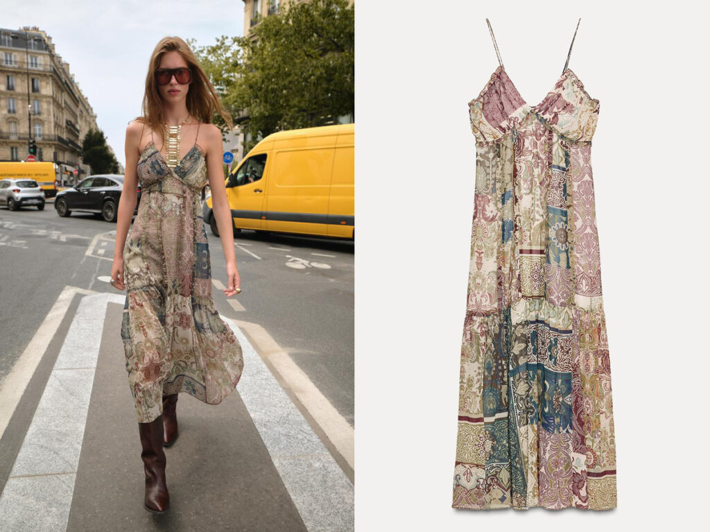 Vestido de tirantes de Zara. (PVP: 45.95€)