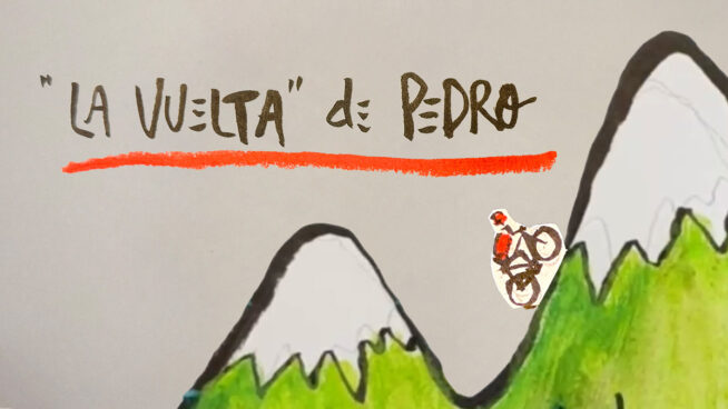 La viñeta animada sobre... La Vuelta de Pedro