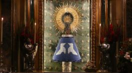 La Virgen del Pilar luce un manto de origami en el 80 aniversario de la bomba de Hiroshima
