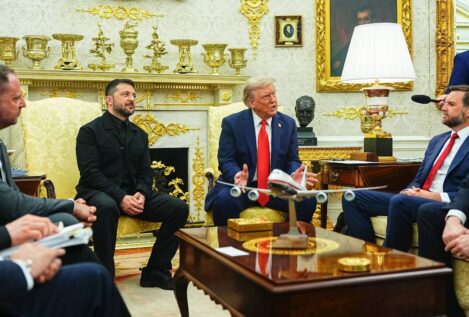 Rusia celebra la «bofetada» de Trump a Zelenski con el mapa de Ucrania con zonas ocupadas