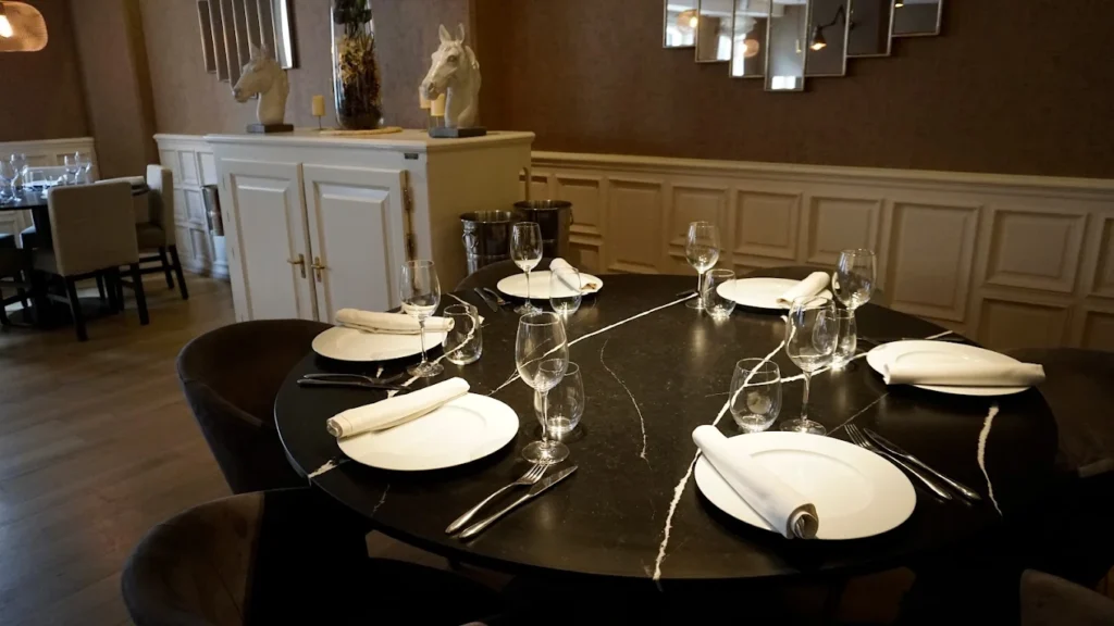 La sala del restaurante Allégorie, Madrid. Allégorie