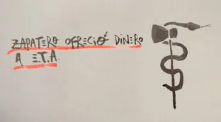 La viñeta animada sobre... un hombre de paz