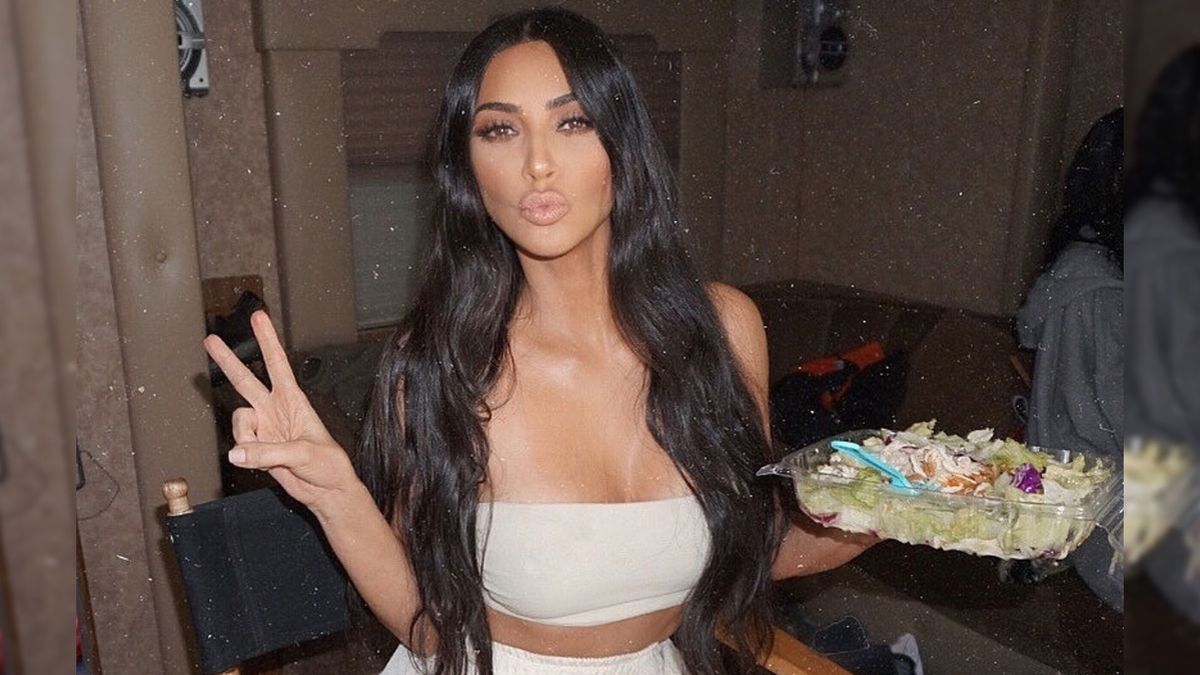 Kim Kardashian, a sus 44 años: «Cada vez que tengo hambre me tomo este aperitivo light»
