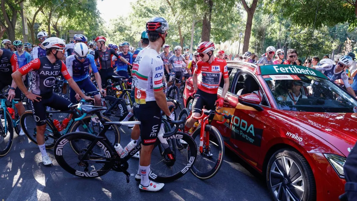 Los propalestinos logran parar La Vuelta ciclista a España