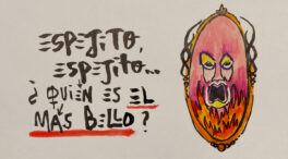 La viñeta animada sobre espejito, espejito, ¿quién es el más bello?