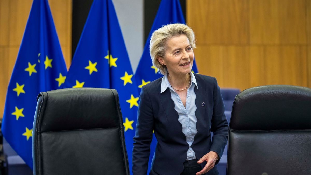El avión de Von der Leyen, afectado por una presunta interferencia rusa en el GPS