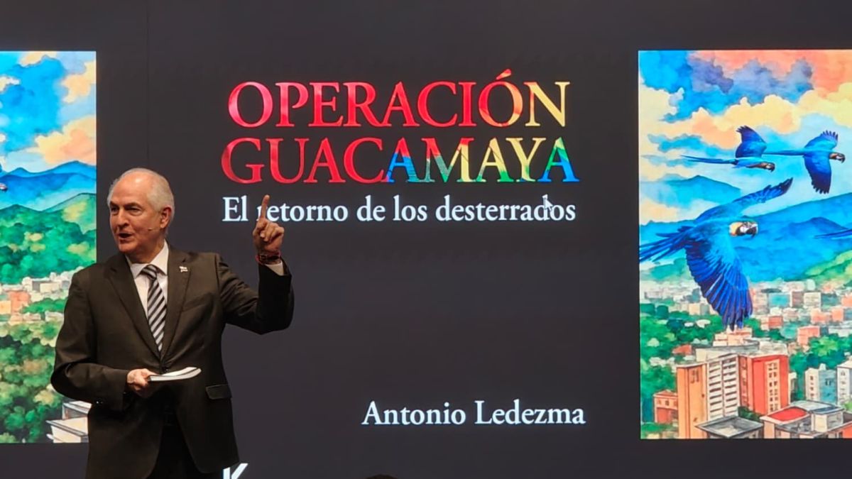 Antonio Ledezma presenta ‘Operación Guacamaya’, un relato de libertad y esperanza