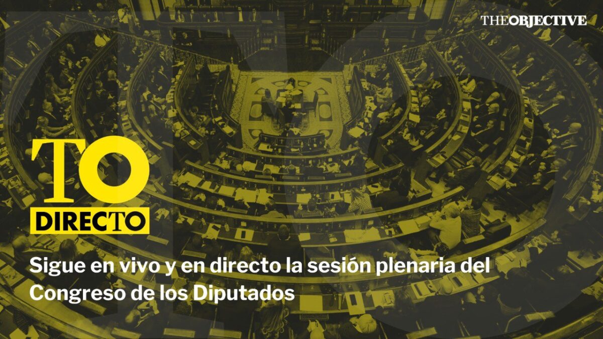 Sigue en vivo y en directo la sesión plenaria del Congreso de los Diputados