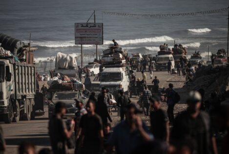 Cientos de miles de palestinos han sido desplazados forzosamente desde Gaza
