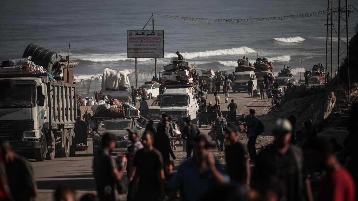 Cientos de miles de palestinos han sido desplazados forzosamente desde Gaza