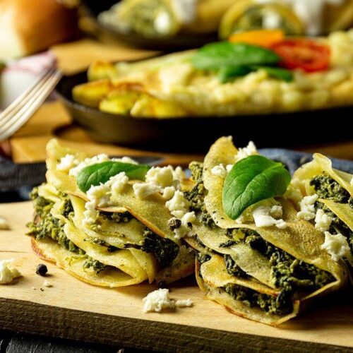 Crepes de espinacas