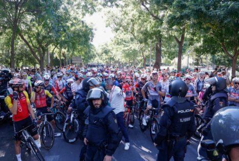 Cancelada la ceremonia de podio de la Vuelta tras la suspensión de la etapa por las protestas