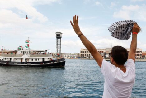 La Flotilla que partió hacia Gaza regresa a Barcelona por el mal tiempo
