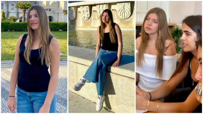 Las siete fotos inéditas de Sofía en Lisboa, al detalle: más natural que nunca y nuevos amigos