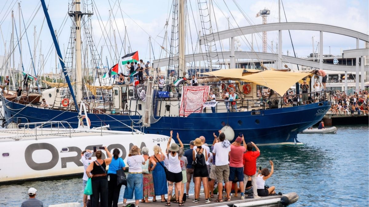 La Flotilla Global Sumud denuncia un ataque con drones contra uno de sus barcos en Túnez