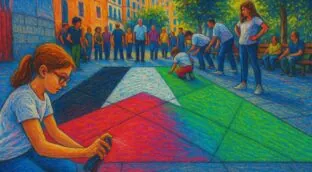 Gaza y los niños de la tiza