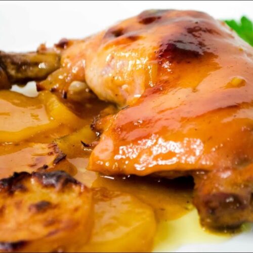Pollo con salsa de miel y mostaza de Malena Costa
