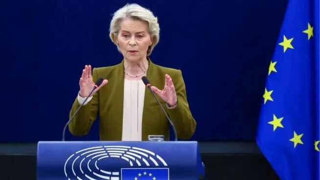 Von der Leyen, a Putin: «Europa está en combate y defenderá su territorio»