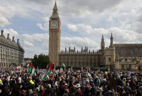 Varios detenidos en una protesta en apoyo al grupo ilegal Palestine Action en Londres