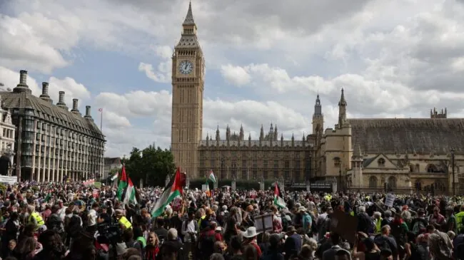 Varios detenidos en una protesta en apoyo al grupo ilegal Palestine Action en Londres