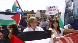 Doce detenidos por interrumpir La Vuelta con una protesta en favor de Palestina