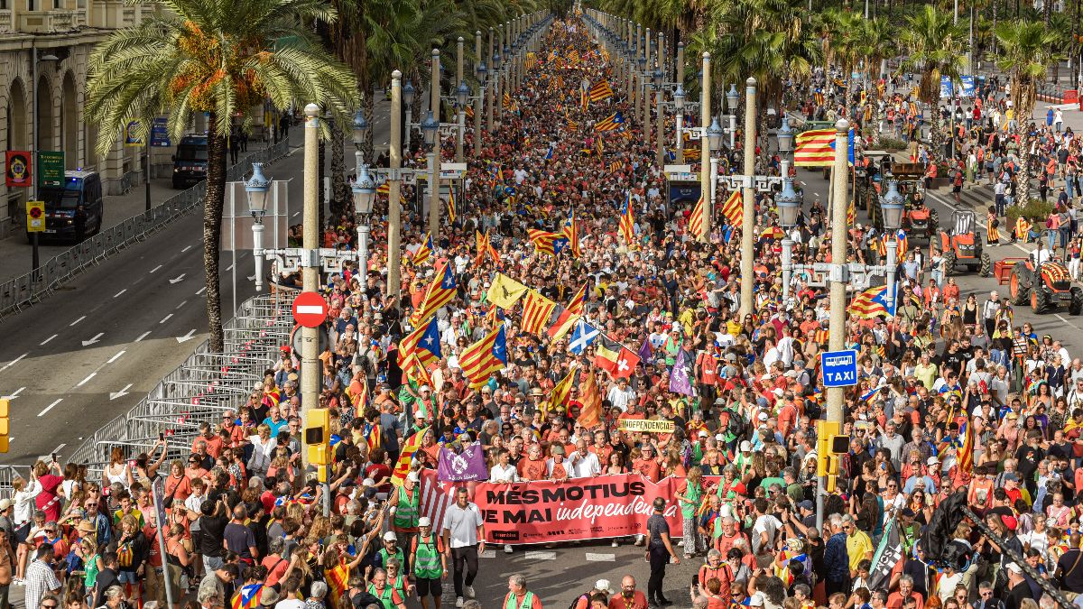 Pincha la Diada en Barcelona: la Guardia Urbana cifra en solo 28.000 los manifestantes