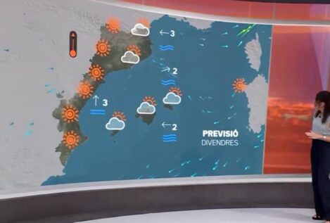 La TV3 de Illa amplía los «països catalans» hasta Italia en su nuevo mapa del tiempo
