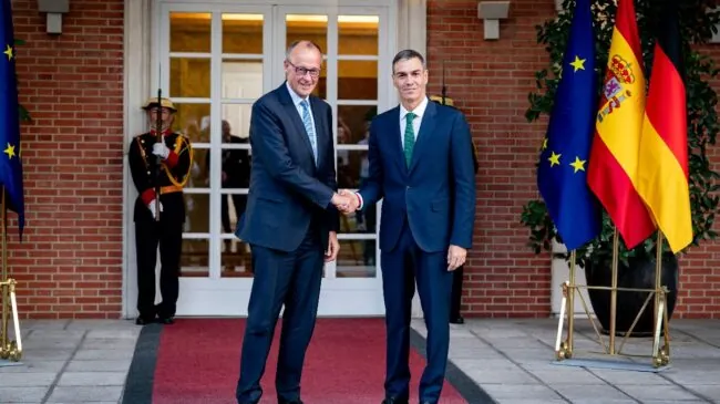 Merz defiende ante Sánchez que reconocer a Palestina debería ser el último paso