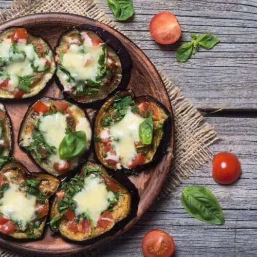 MIni pizzas de berenjena