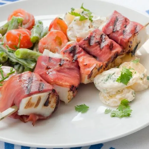 Pinchos de bacalao y jamón de Malena Costa