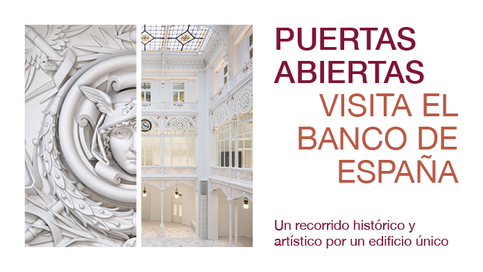 Cartel oficial de la Jornada de Puertas Abiertas del Banco de España. Banco de España