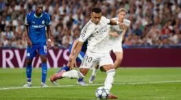 Mbappé salva al Real Madrid con un doblete de penalti contra el Marsella en Champions