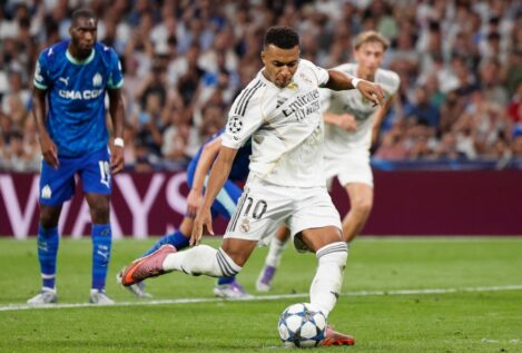 Mbappé salva al Real Madrid con un doblete de penalti contra el Marsella en Champions