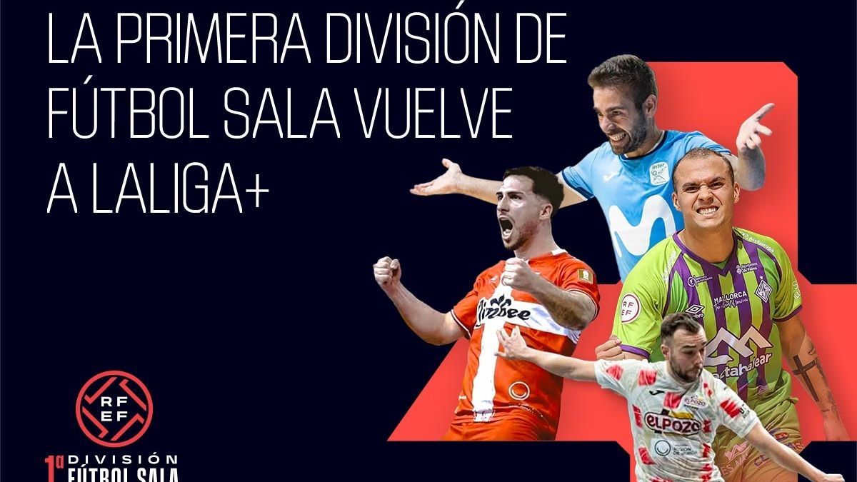 LALIGA+ retransmitirá en exclusiva toda la Primera División de Fútbol Sala 25/26
