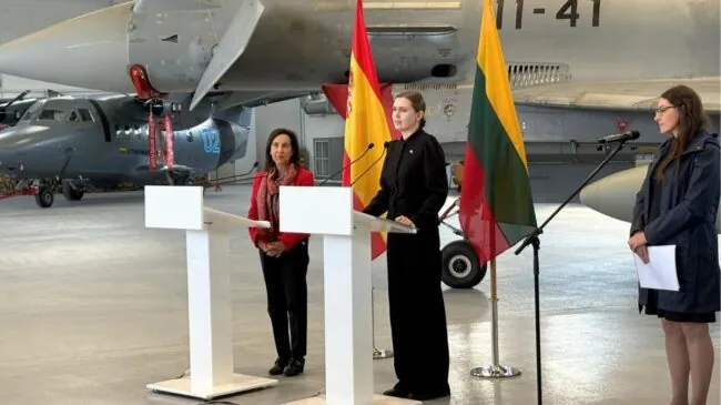 Lituania pide a España que derribe cazas y drones rusos si entran en su espacio aéreo