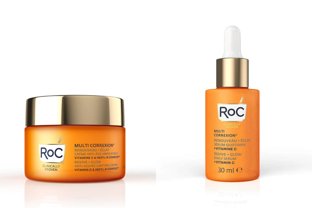 Crema y sérum con vitamina C de ROC