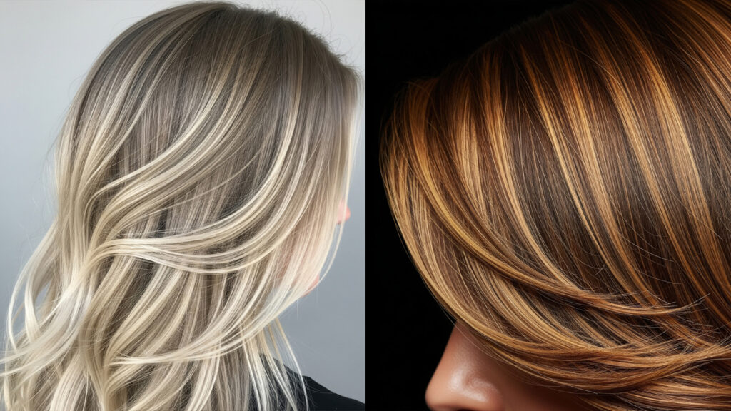 Melena color rubio arena y propuesta en castaño glaseado. (Fuente: Álex Sestelo)