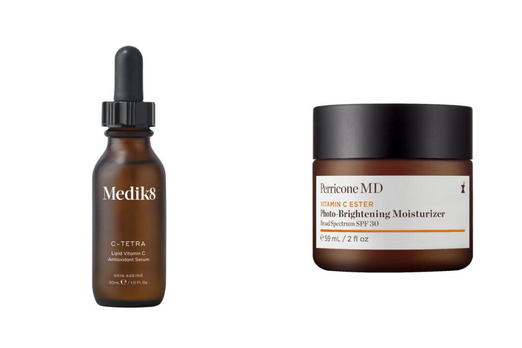 MEDIK8 Sérum antioxidante // PERRICONE MD Crema hidratante iluminadora