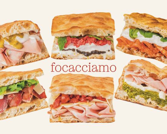 Las distintas 'foccacias' de Focacciamo. Focacciamo