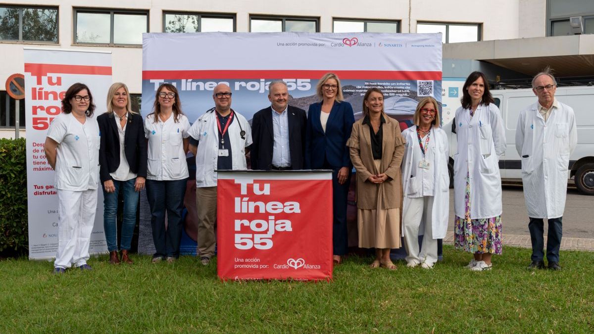 ‘Tu Línea Roja 55’ llega al Hospital de Bellvitge para concienciar sobre el colesterol LDL