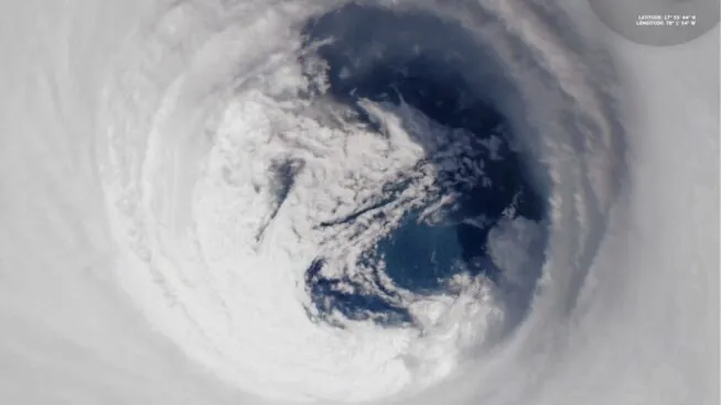 Copernicus capta el ojo del huracán 'Melissa' antes de su llegada a la costa sur de Jamaica