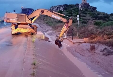 La dana Alice obliga a cortar varias vías y carreteras en la Región de Murcia