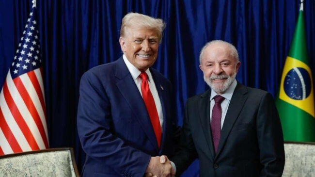 Trump dice que reunión con Lula fue «muy bien» y que hablaron principalmente de aranceles