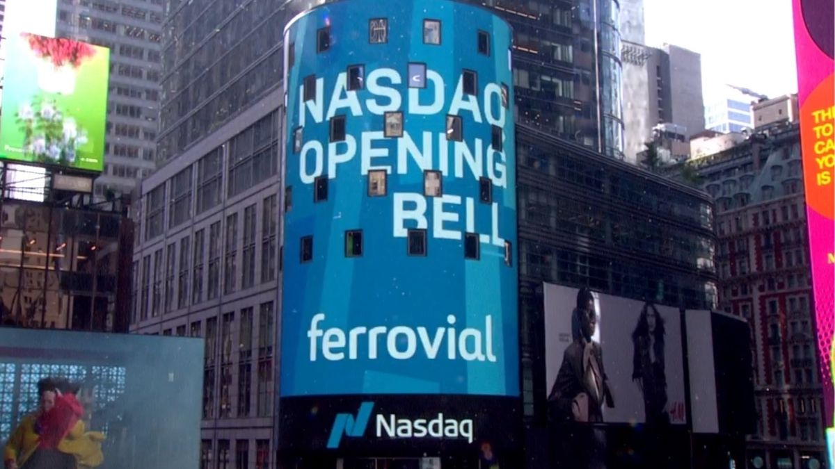 Ferrovial ya negocia en EEUU la mitad de su volumen en el Ibex ante su posible entrada en el Nasdaq